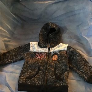 Warm sweater jacket.